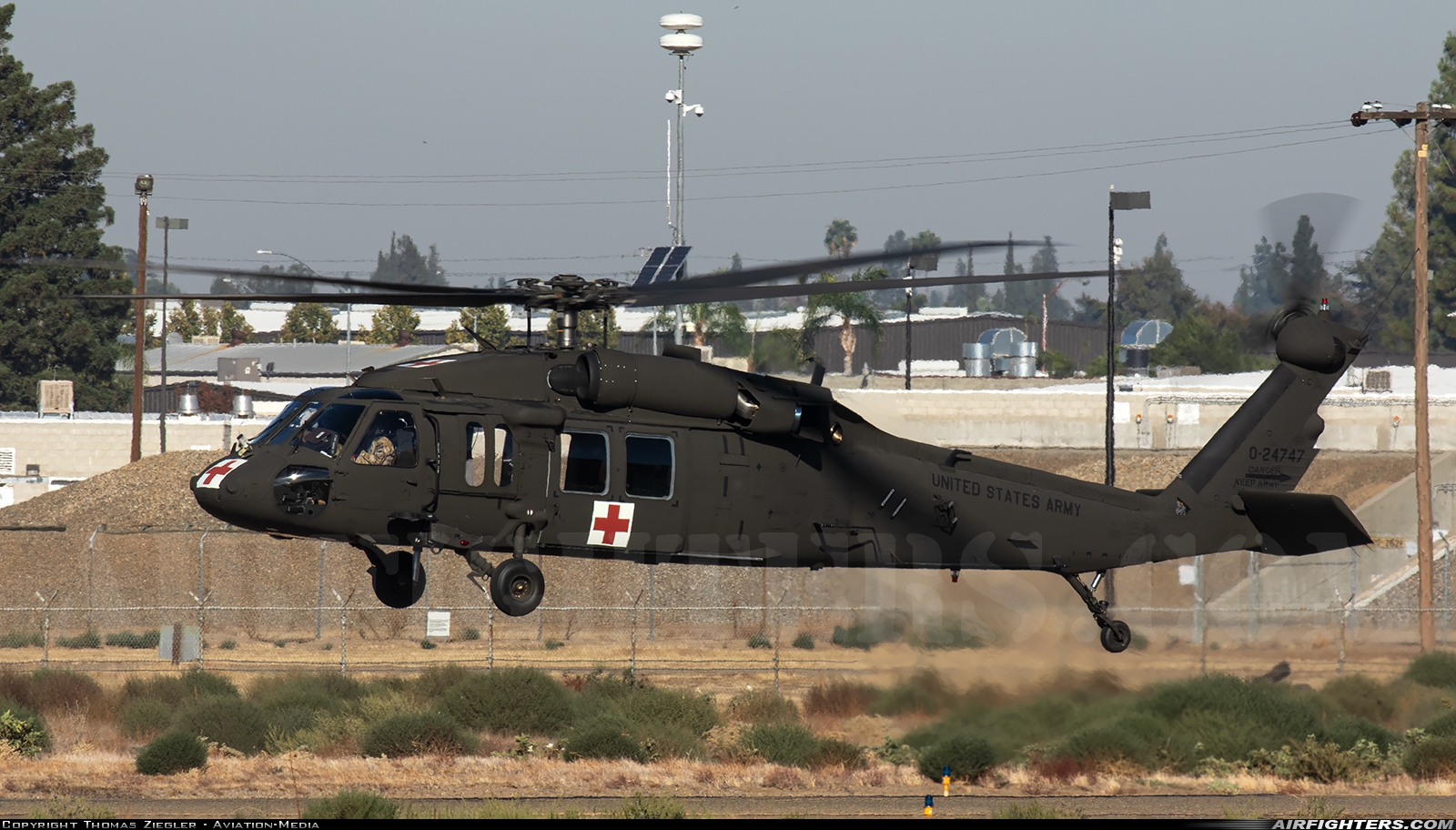 USA - Army Sikorsky UH-60A Black Hawk (S-70A) 85-24747 at Fresno - Yosemite International (Air Terminal) (FAT / KFAT), USA