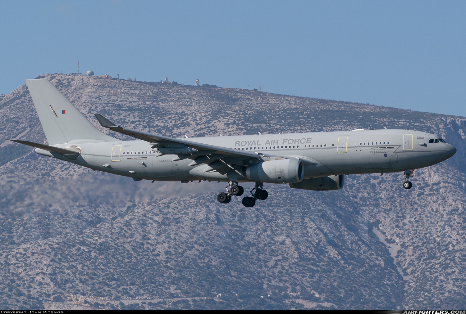 UK - Air Force Airbus Voyager KC3 (A330-243MRTT) ZZ338 at Athens - Eleftherios Venizelos (Spata) (ATH / LGAV), Greece