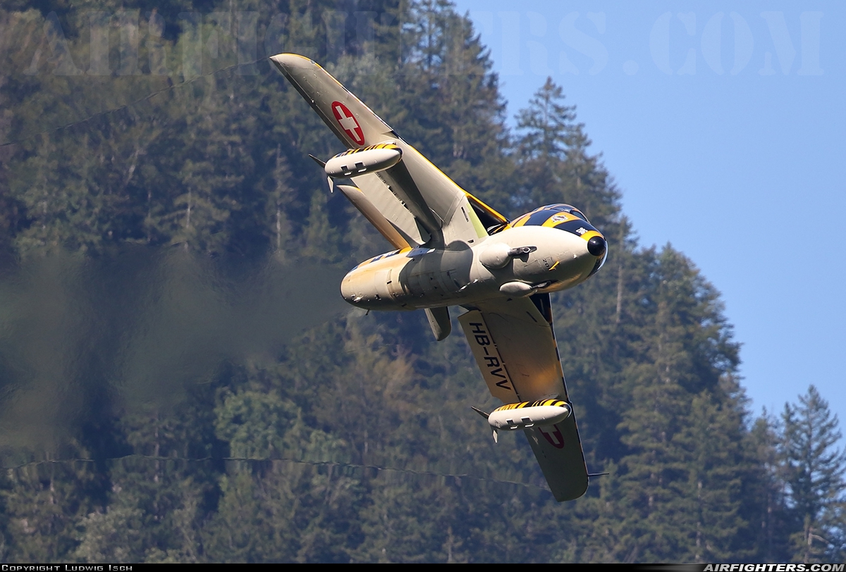 Private - Verein Hunter Flying Group Hawker Hunter T68 HB-RVV at Mollis (LSMF), Switzerland