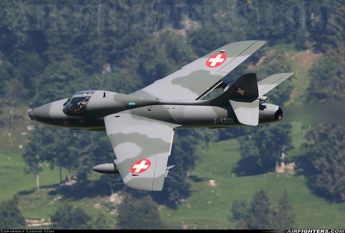 Private - Amici del Hunter Hawker Hunter T68 HB-RVR at Mollis (LSMF), Switzerland