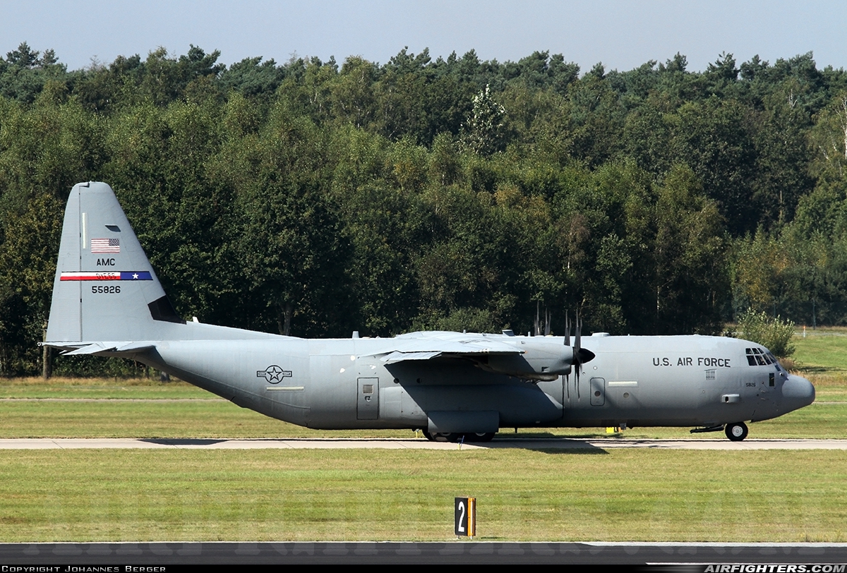 USA - Air Force Lockheed Martin C-130J-30 Hercules (L-382) 15-5826 at Eindhoven (- Welschap) (EIN / EHEH), Netherlands