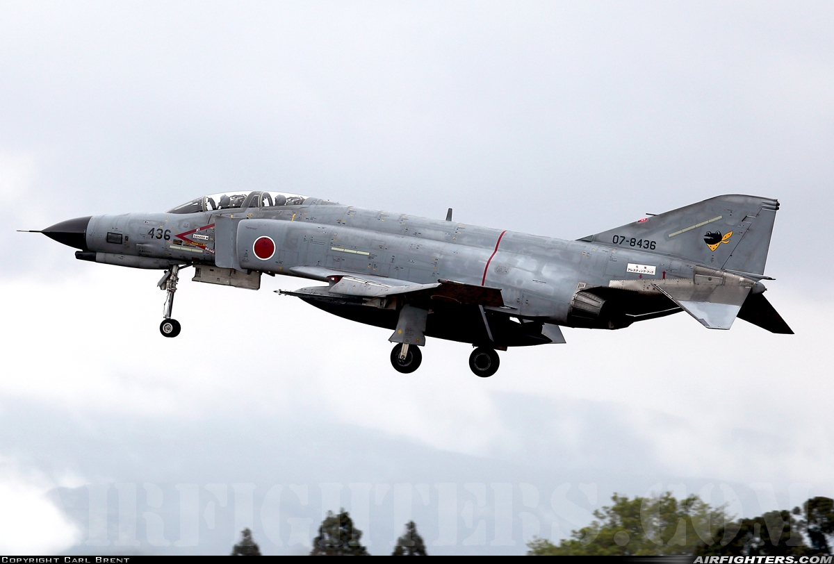 Japan - Air Force McDonnell Douglas F-4EJ-KAI Phantom II 07-8436 at Nyutabaru (RJFN), Japan