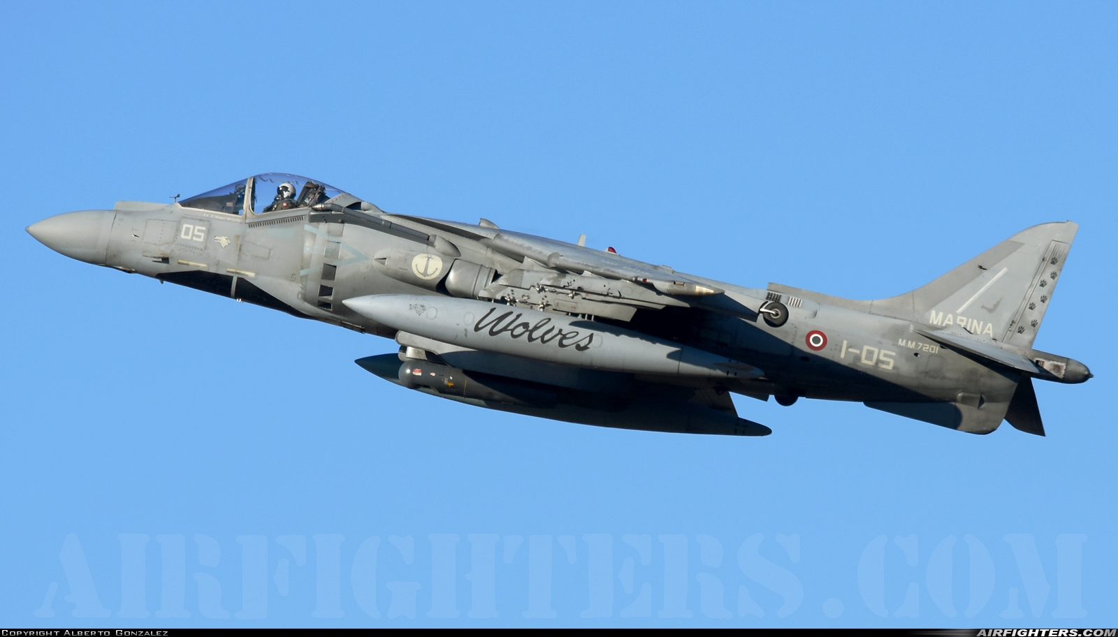 Italy - Navy McDonnell Douglas AV-8B+ Harrier ll MM7201 at Albacete (- Los Llanos) (LEAB), Spain