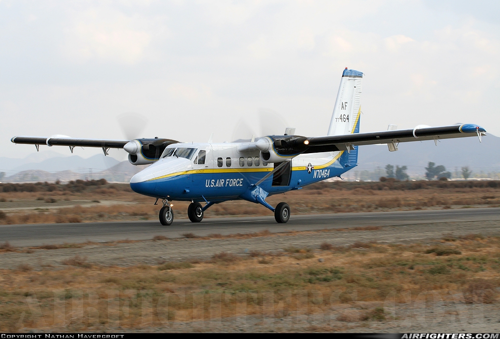USA - Air Force De Havilland Canada DHC-6-300 Twin Otter N70464 at Perris - Perris Valley (L65), USA