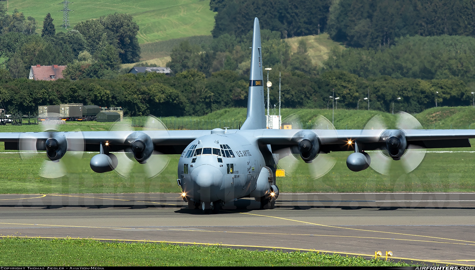 USA - Air Force Lockheed C-130H Hercules (L-382) 95-6709 at Zeltweg (LOXZ), Austria
