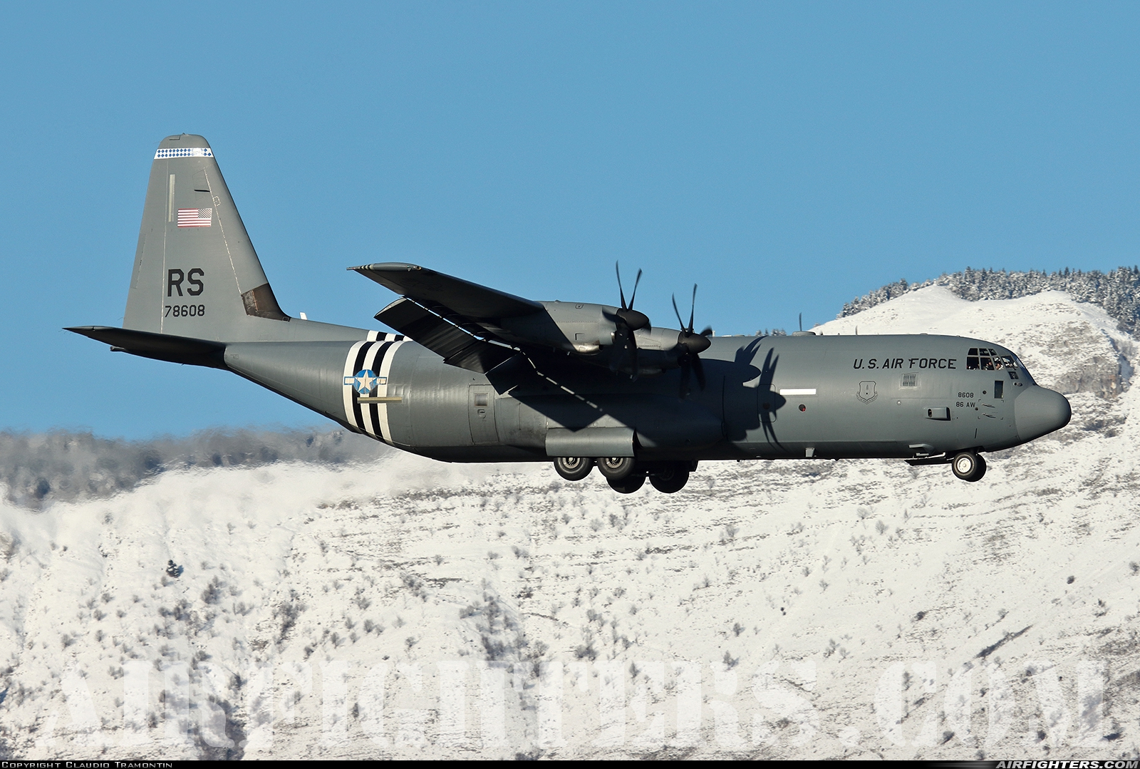 USA - Air Force Lockheed Martin C-130J-30 Hercules (L-382) 07-8608 at Aviano (- Pagliano e Gori) (AVB / LIPA), Italy