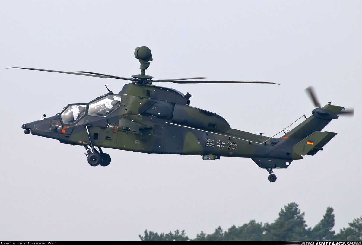 Germany - Army Eurocopter EC-665 Tiger UHT 74+23 at Ingolstadt - Manching (ETSI), Germany