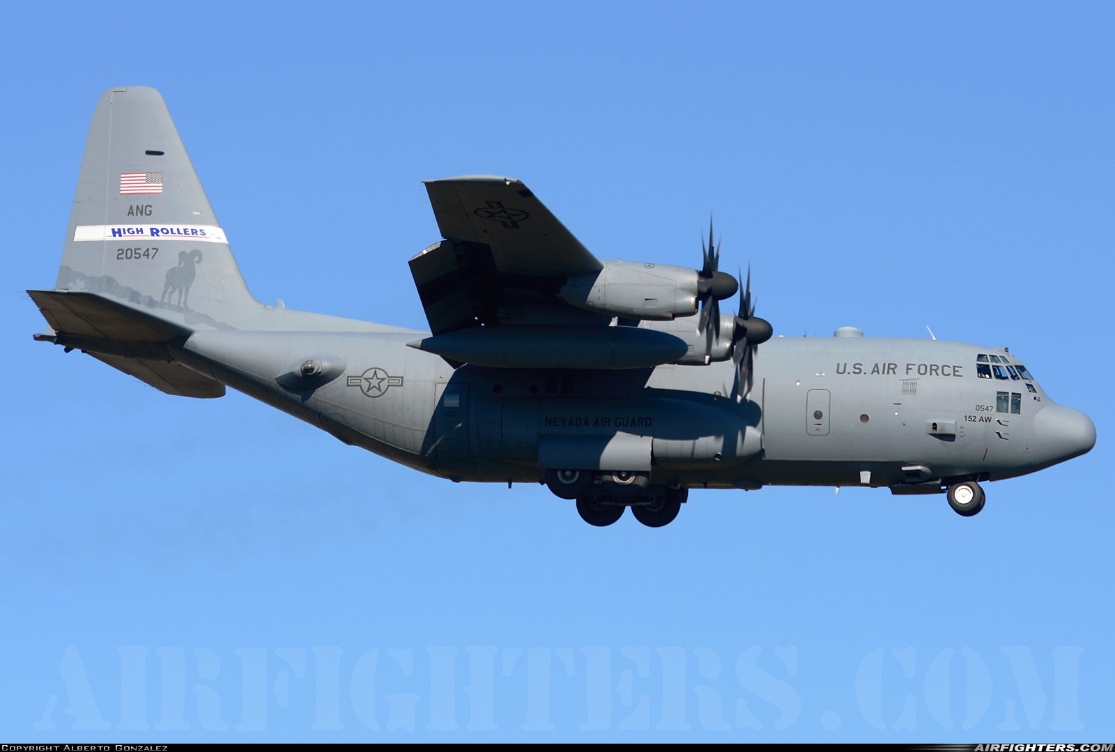 USA - Air Force Lockheed C-130H Hercules (L-382) 92-0547 at Rota (LERT), Spain