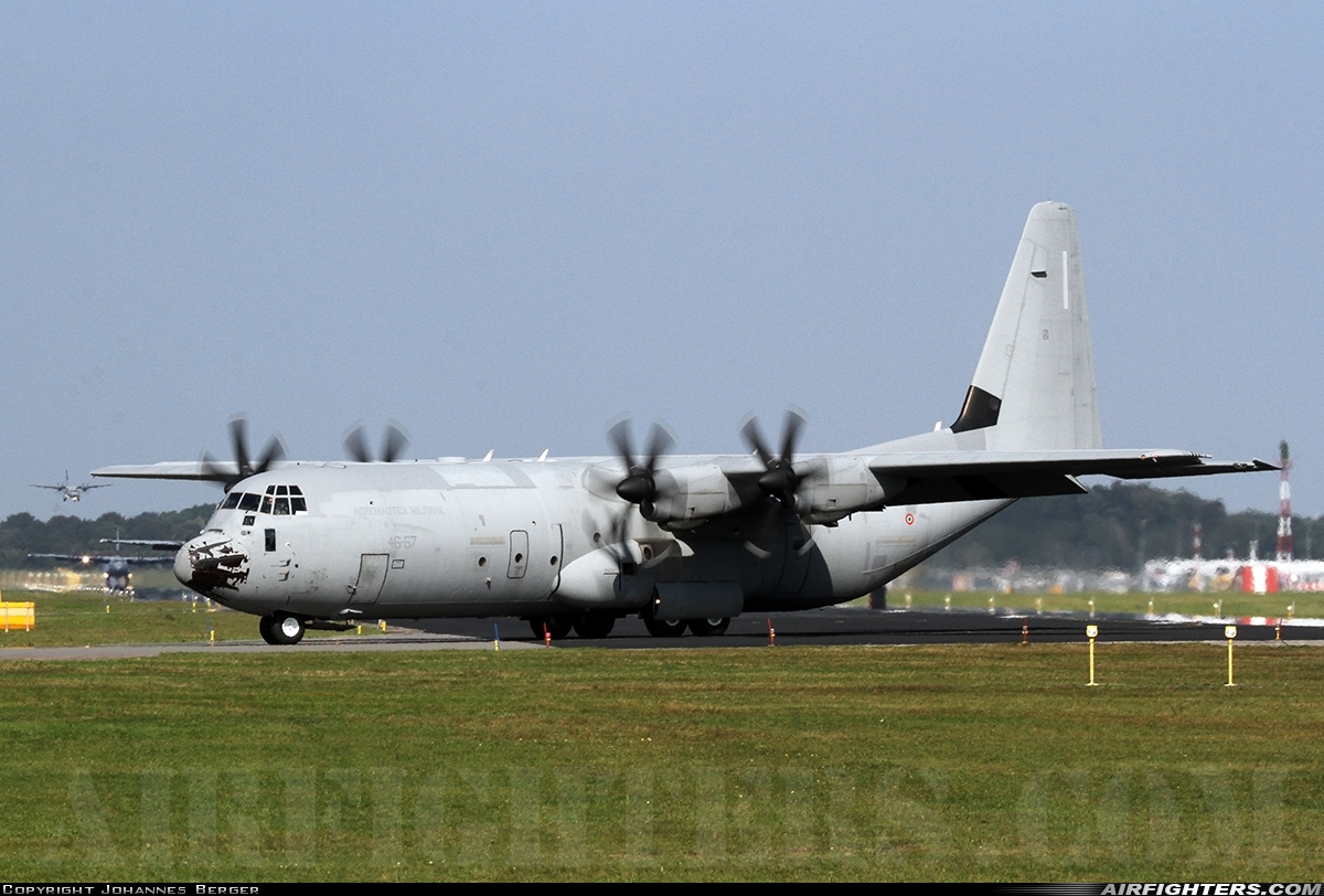 Italy - Air Force Lockheed Martin C-130J-30 Hercules (L-382) MM62191 at Eindhoven (- Welschap) (EIN / EHEH), Netherlands