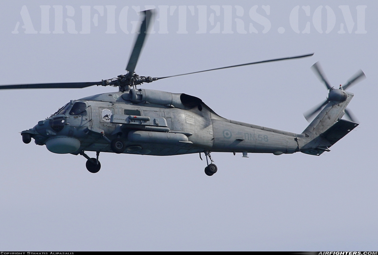 Greece - Navy Sikorsky S-70B-6 Aegean Hawk PN58 at Off-Airport - Maleme, Greece