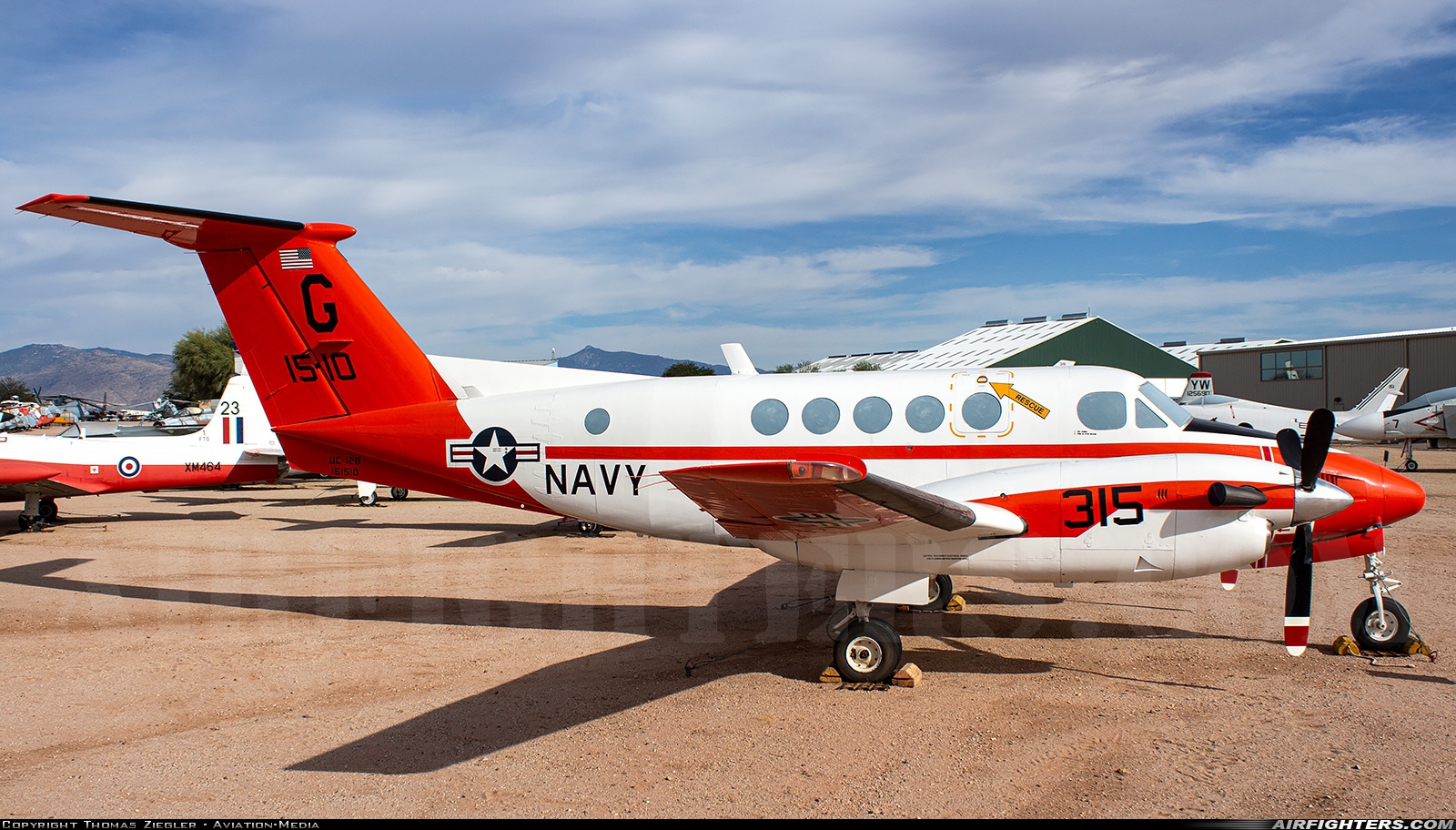 USA - Navy Beech TC-12B Huron (Super King Air B200) 161510 at Tucson - Pima Air and Space Museum, USA