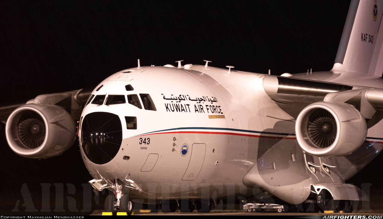 Kuwait - Air Force Boeing C-17A Globemaster III KAF343 at Nuremberg (NUE / EDDN), Germany