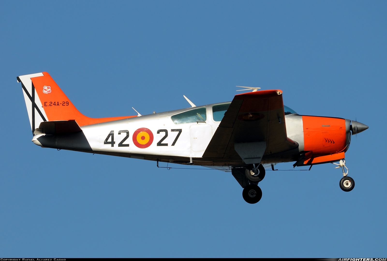 Spain - Air Force Beech E-24A Bonanza (F33C) E.24A-29 at Valladolid (- Villanubla) (VLL / LEVD), Spain
