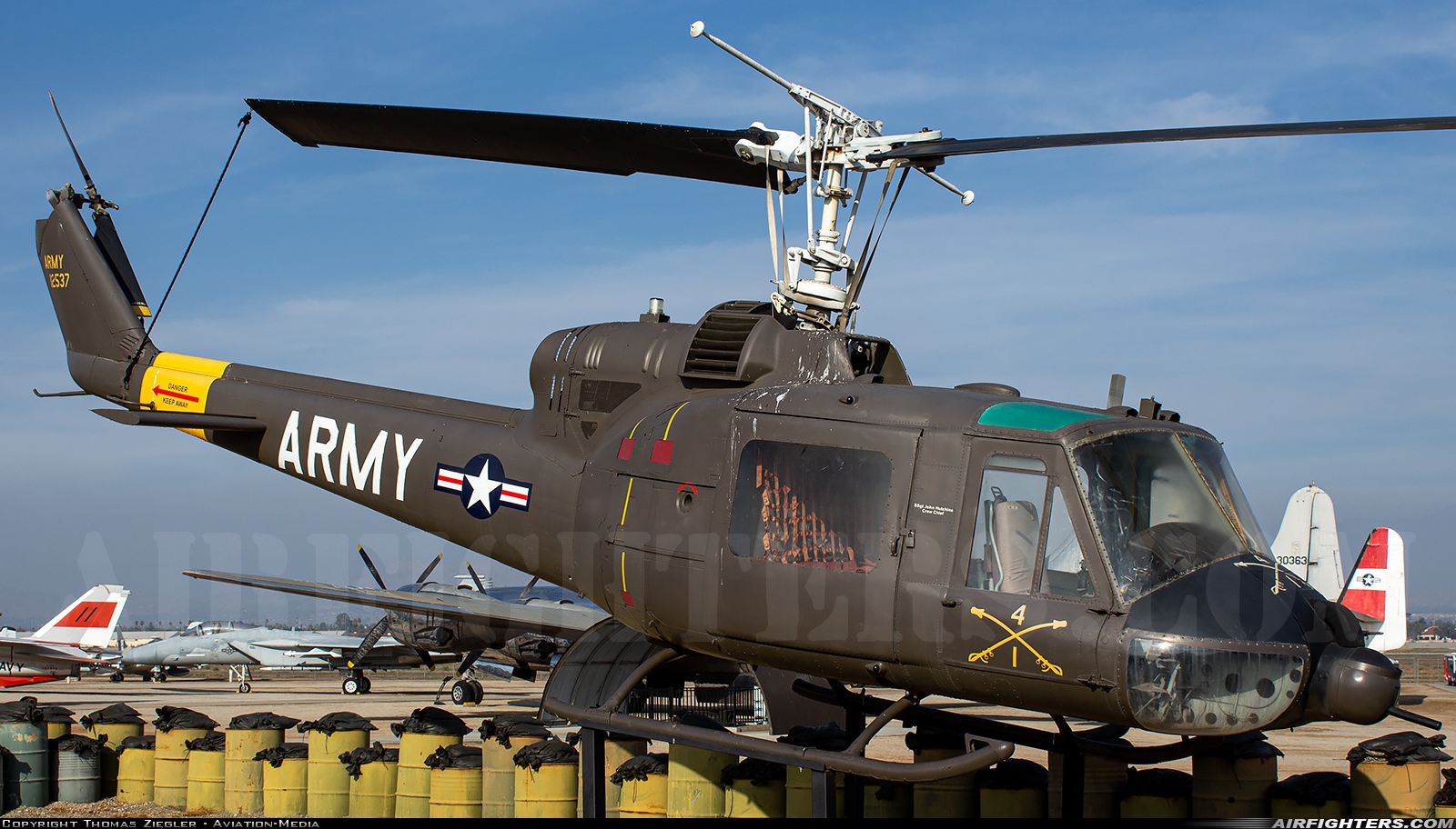 USA - Army Bell UH-1B Iroquois (204) 62-12537 at Riverside - March ARB (AFB / Field) (RIV / KRIV), USA