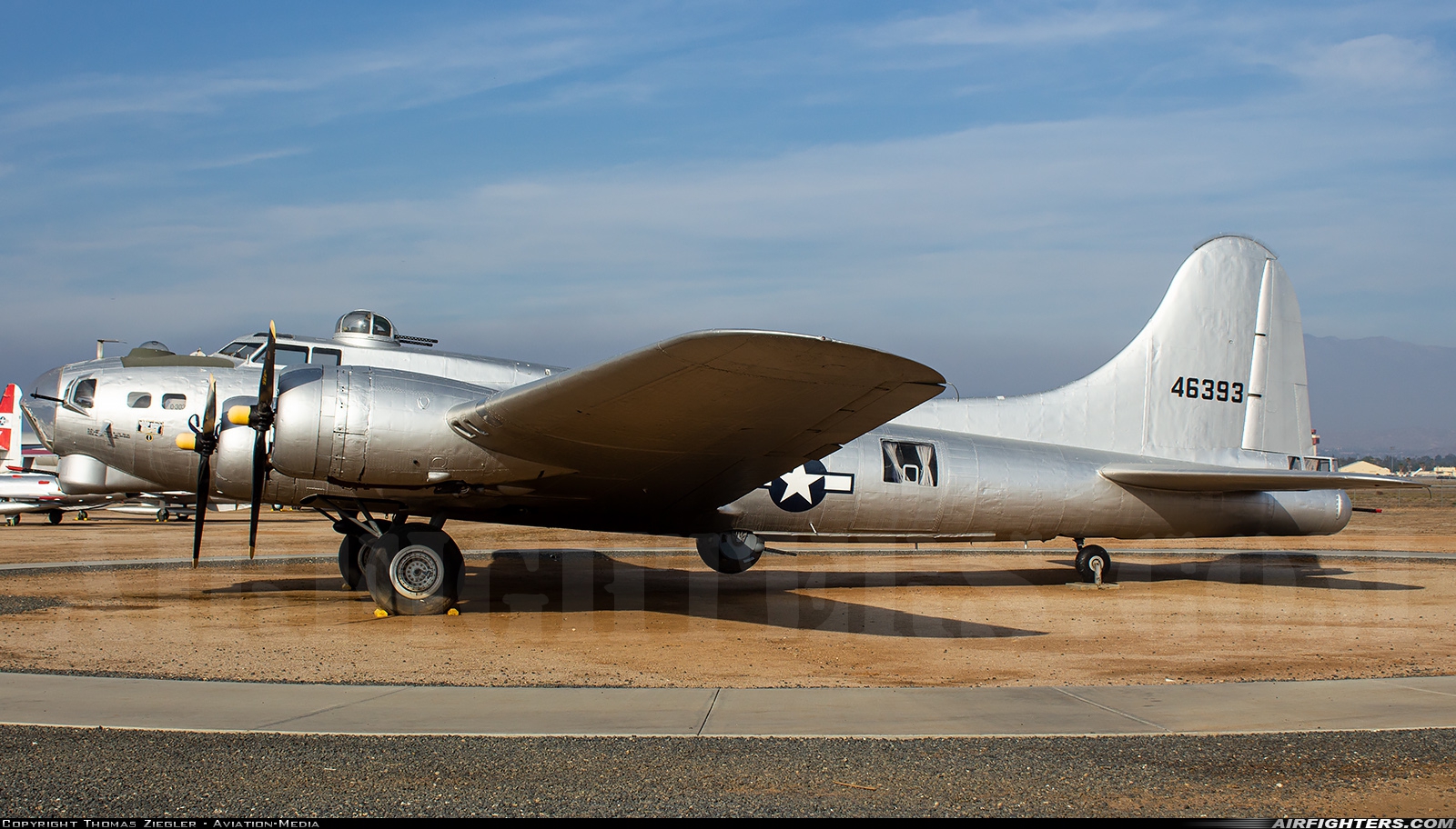 USA - Army Air Force Boeing B-17G Flying Fortress (299P) 44-6393 at Riverside - March ARB (AFB / Field) (RIV / KRIV), USA