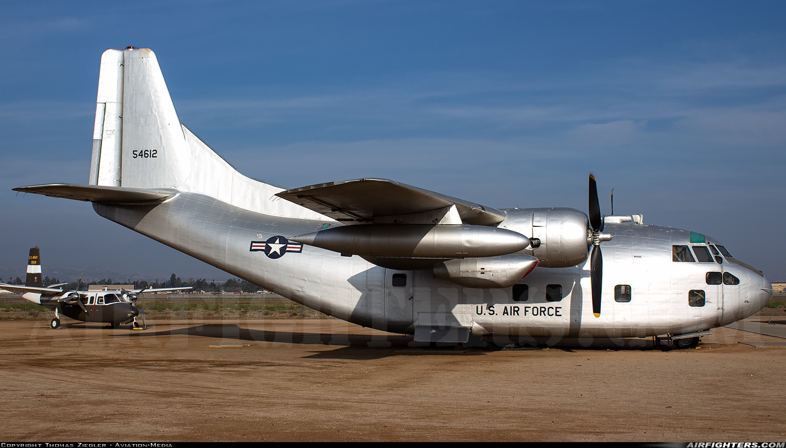 USA - Air Force Fairchild C-123K Provider 54-0612 at Riverside - March ARB (AFB / Field) (RIV / KRIV), USA