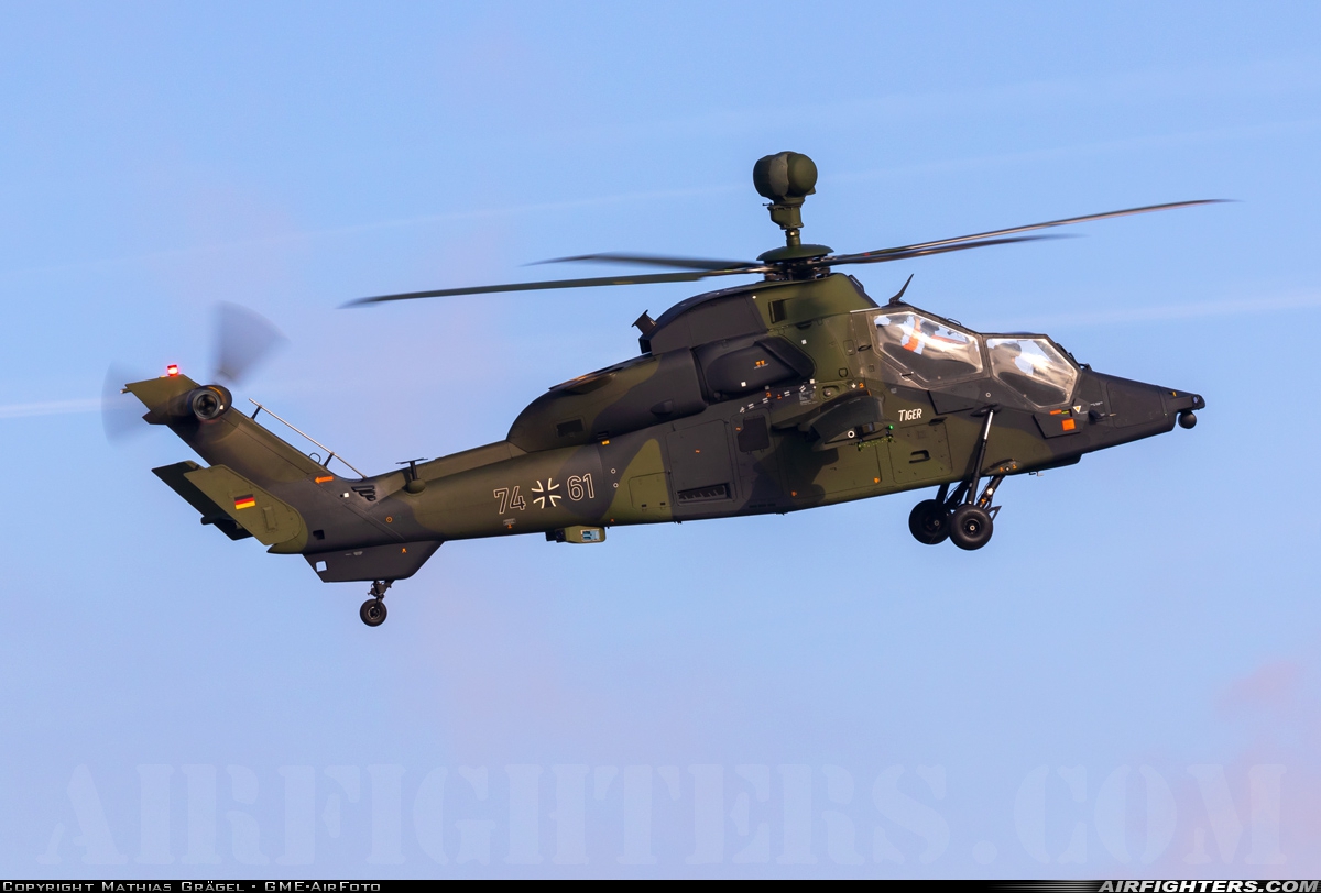 Germany - Army Eurocopter EC-665 Tiger UHT 74+61 at Donauwörth (EDPR), Germany