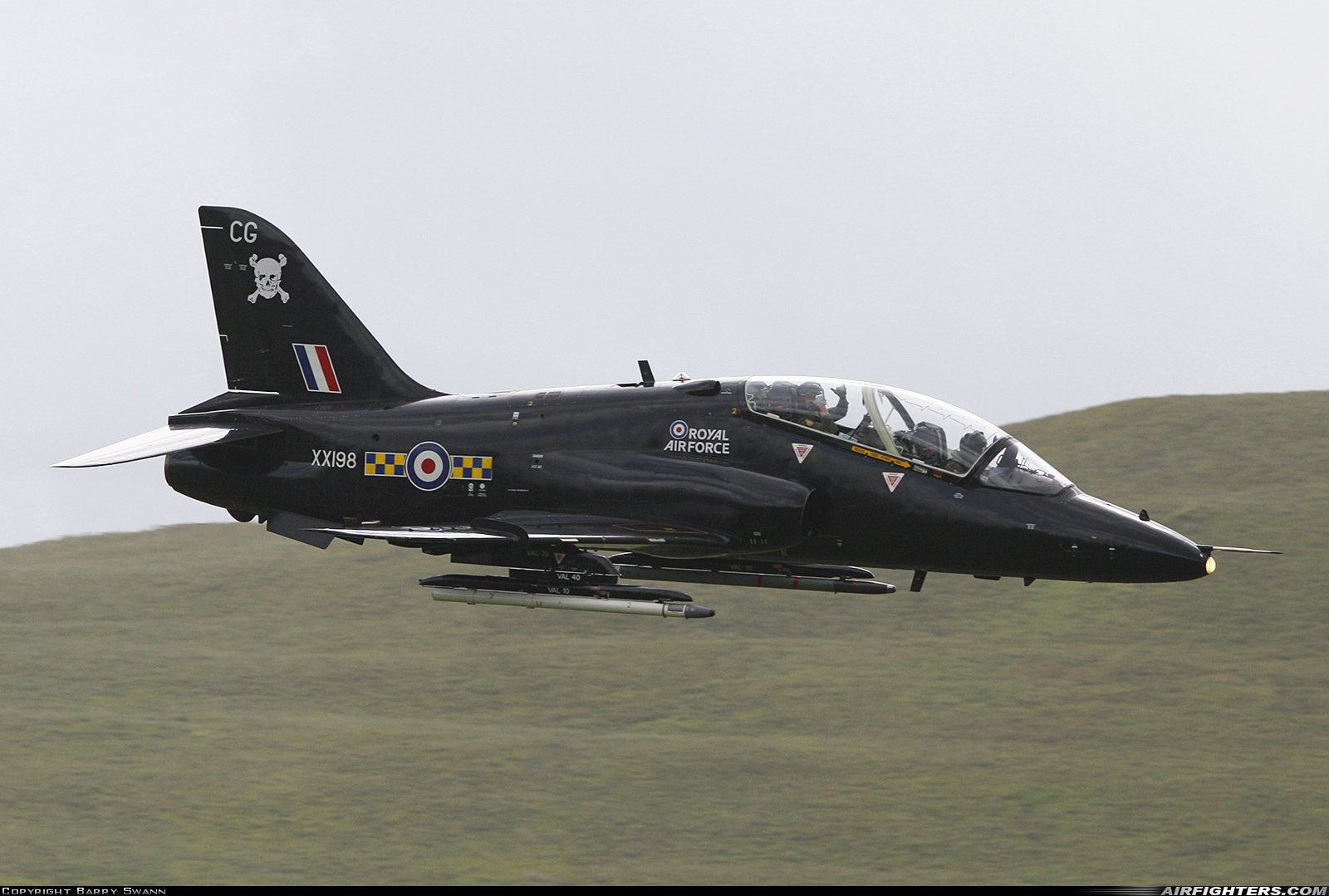 UK - Air Force British Aerospace Hawk T.1 XX198 at Off-Airport - Machynlleth Loop Area, UK