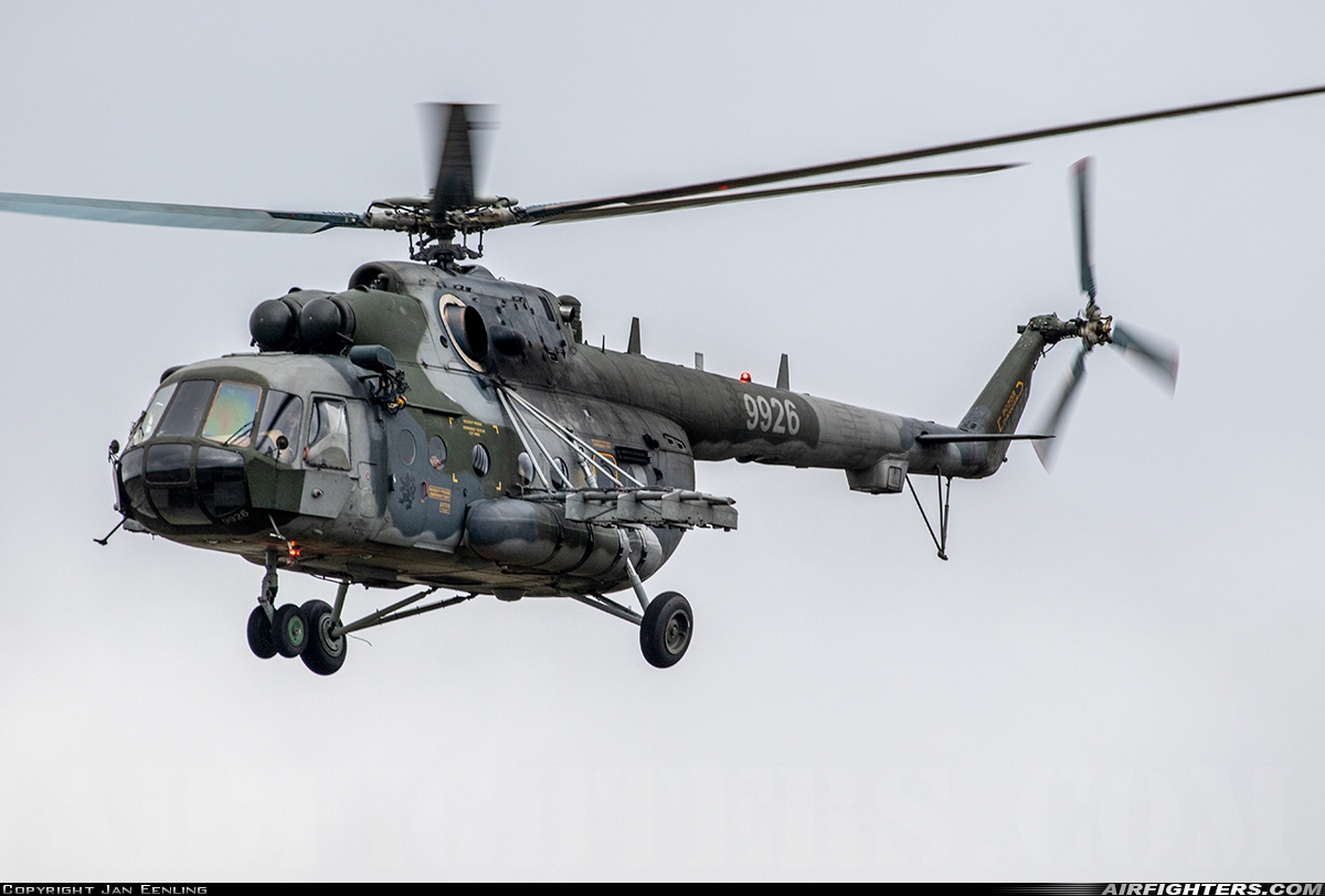 Czech Republic - Air Force Mil Mi-171Sh 9926 at Kleine Brogel (EBBL), Belgium