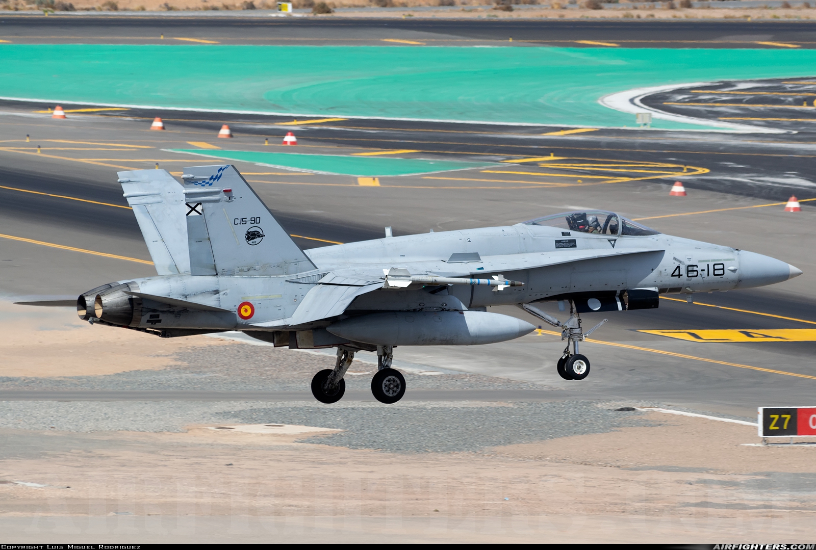 Spain - Air Force McDonnell Douglas F/A-18A+ Hornet C.15-90 at Gran Canaria (- Las Palmas / Gando) (LPA / GCLP), Spain
