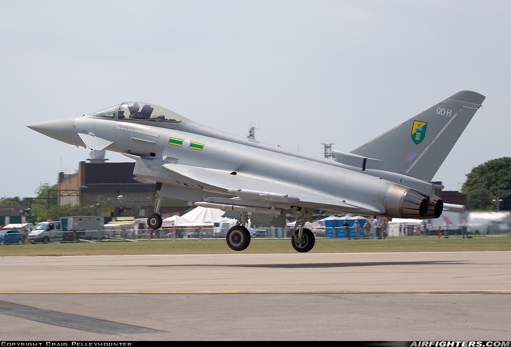 UK - Air Force Eurofighter Typhoon F2 ZJ924 at Waddington (WTN / EGXW), UK