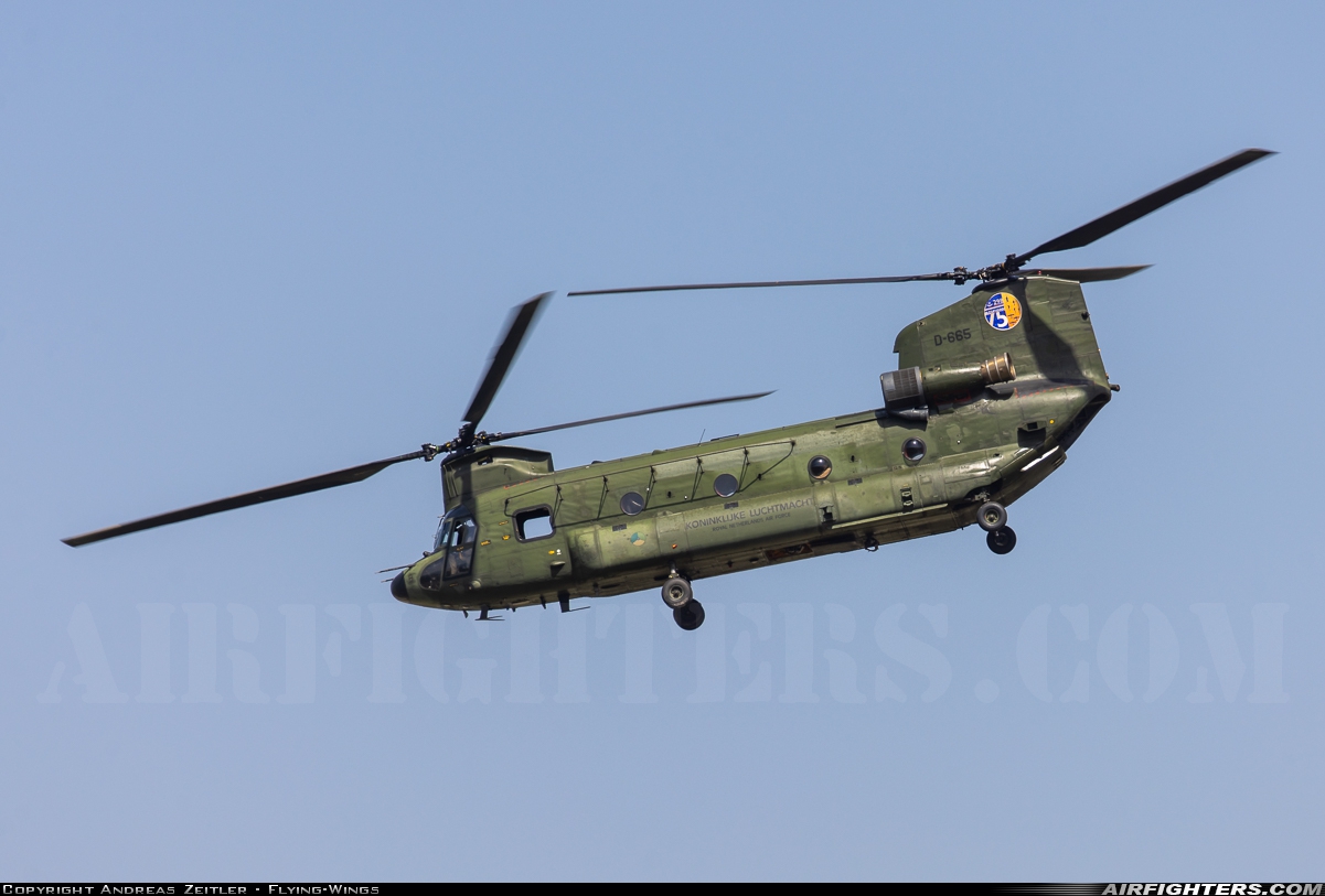 Netherlands - Air Force Boeing Vertol CH-47D Chinook D-665 at Rinas - Tirana (TIA / LATI), Albania