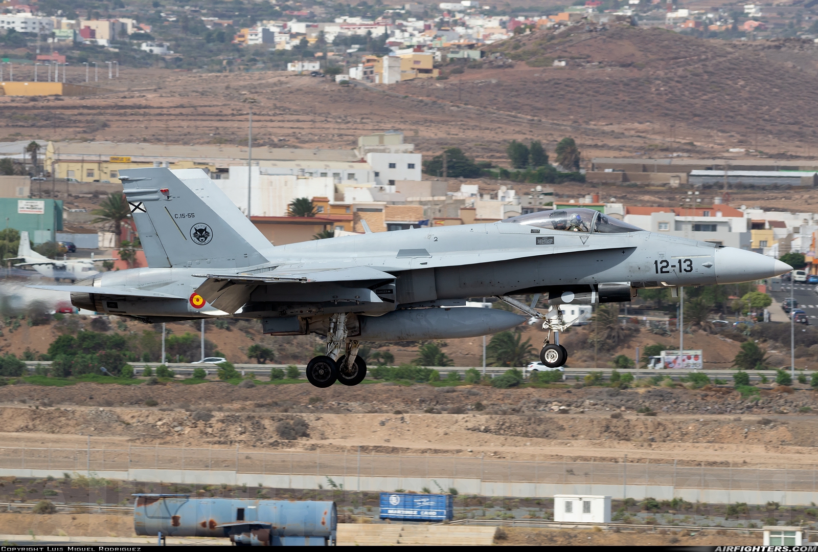 Spain - Air Force McDonnell Douglas C-15 Hornet (EF-18A+) C.15-55 at Gran Canaria (- Las Palmas / Gando) (LPA / GCLP), Spain