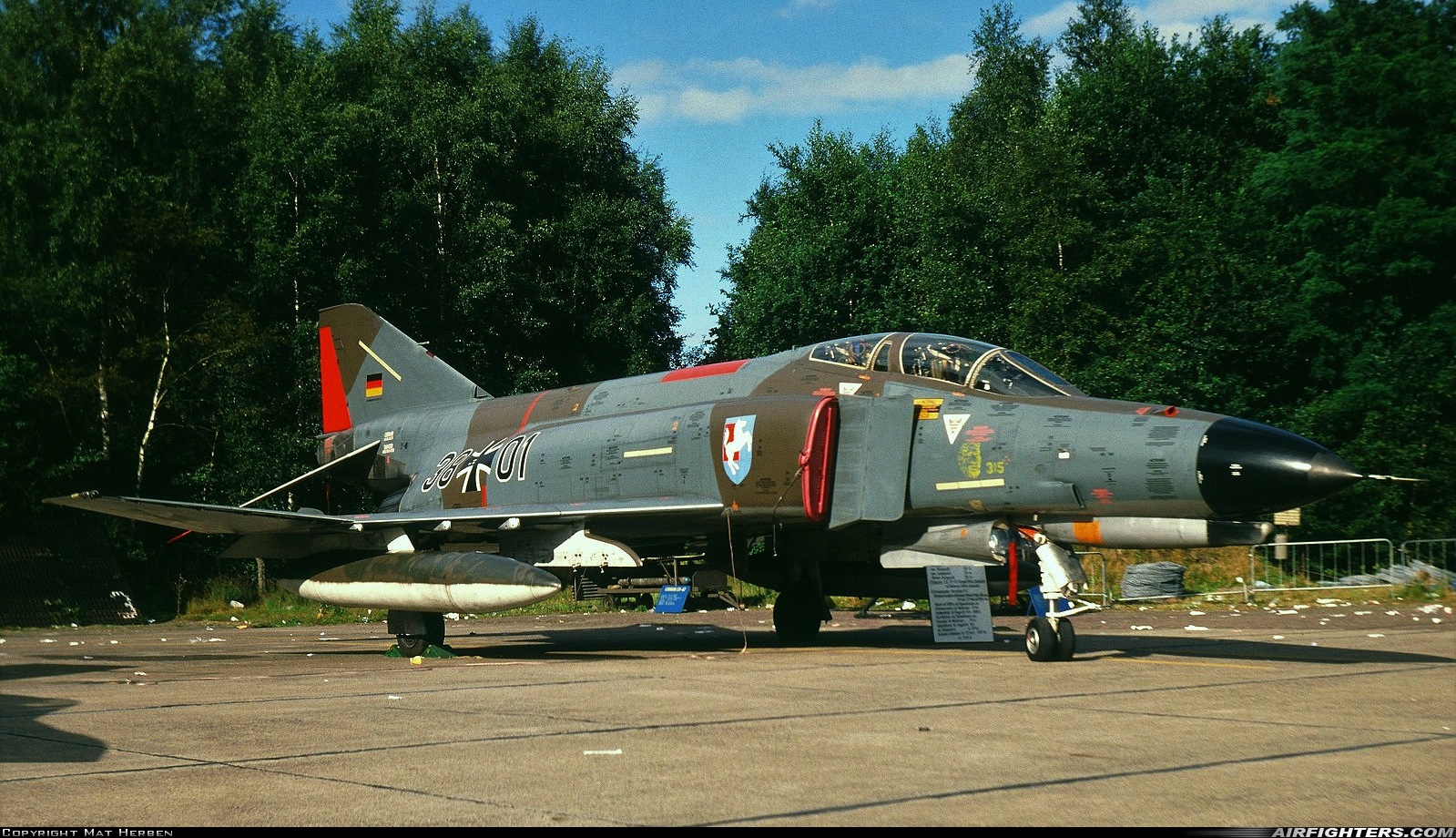 Germany - Air Force McDonnell Douglas F-4F Phantom II 38+01 at Enschede - Twenthe (ENS / EHTW), Netherlands