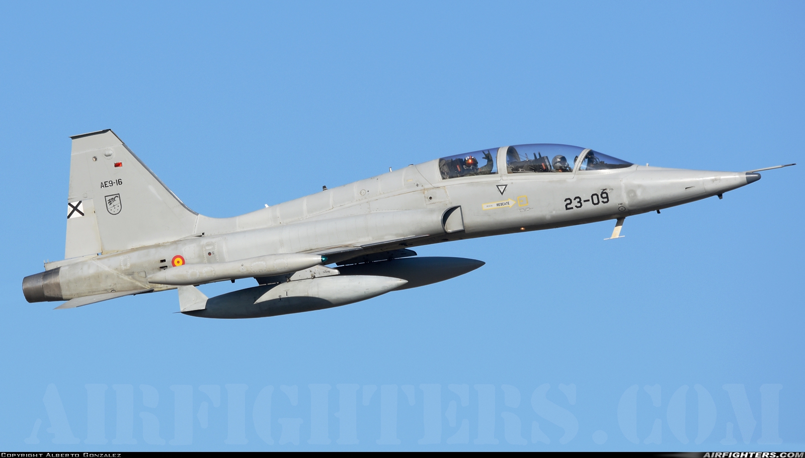 Spain - Air Force Northrop SF-5M Freedom Fighter AE.9-16 at Madrid - Torrejon (TOJ / LETO), Spain