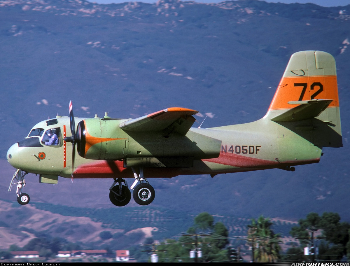 Private Grumman S2F-1 Tracker (G-89) N405DF at Santa Barbara - Municipal (SBA / KSBA), USA