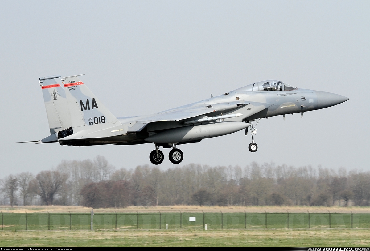 USA - Air Force McDonnell Douglas F-15C Eagle 83-0018 at Leeuwarden (LWR / EHLW), Netherlands