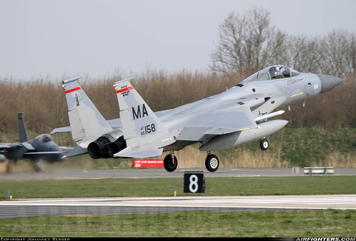 USA - Air Force McDonnell Douglas F-15C Eagle 86-0158 at Leeuwarden (LWR / EHLW), Netherlands
