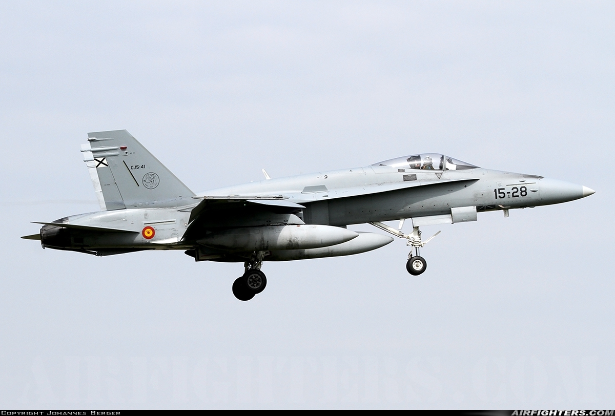 Spain - Air Force McDonnell Douglas C-15 Hornet (EF-18A+) C.15-41 at Leeuwarden (LWR / EHLW), Netherlands