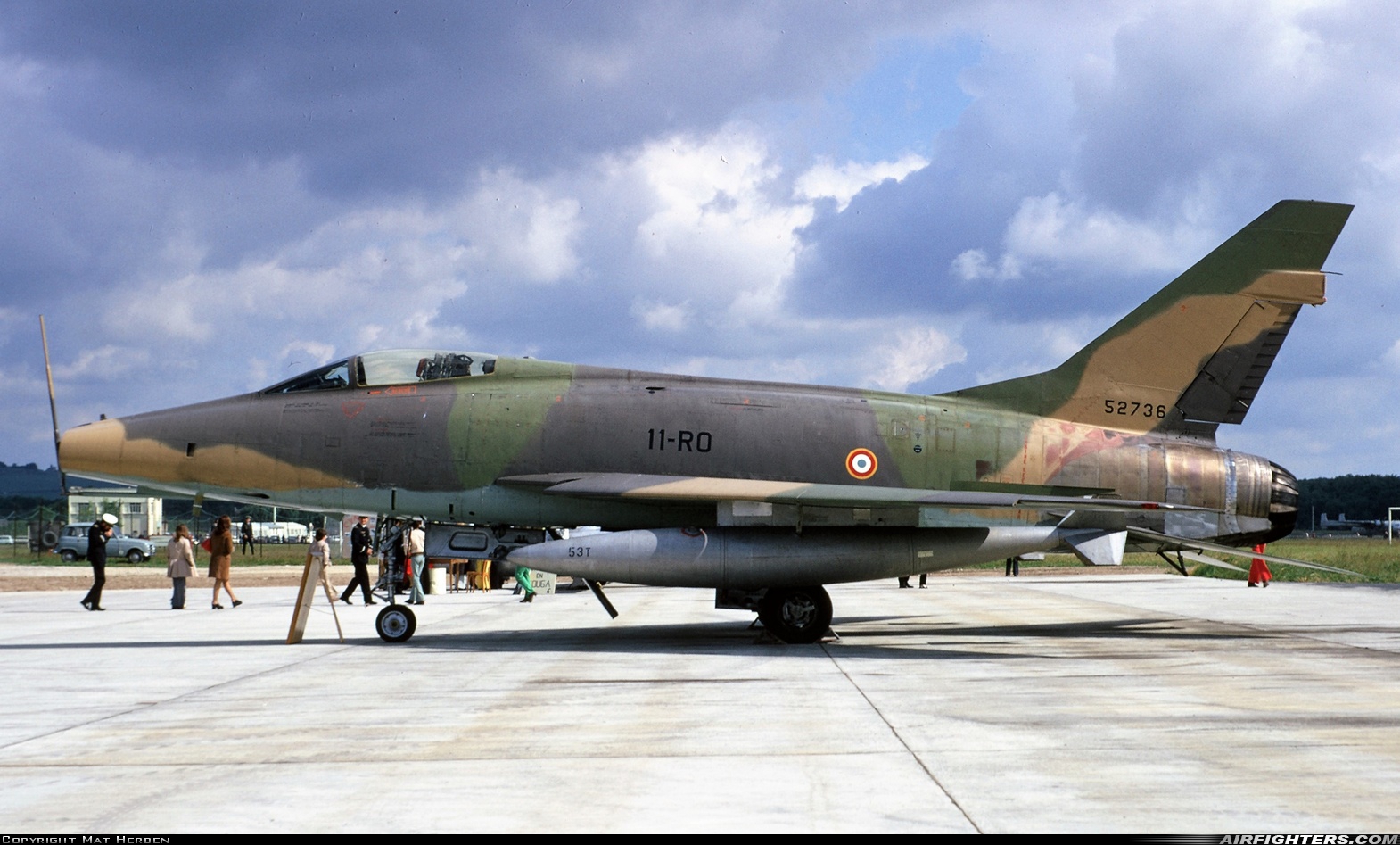 France - Air Force North American F-100D Super Sabre 52736 at Reims - Champagne (RHE / LFSR), France