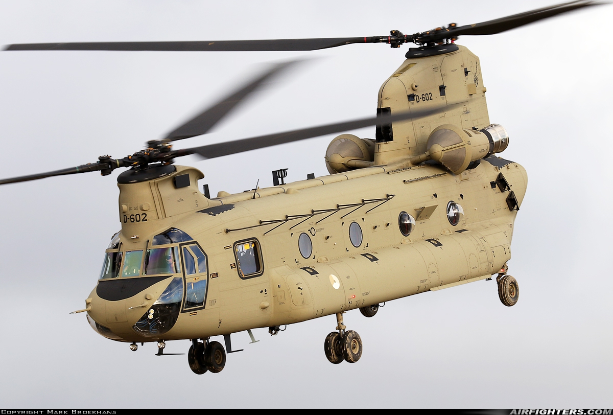 Netherlands - Air Force Boeing Vertol CH-47F Chinook D-602 at Off-Airport - Beekhuizerzand, Netherlands