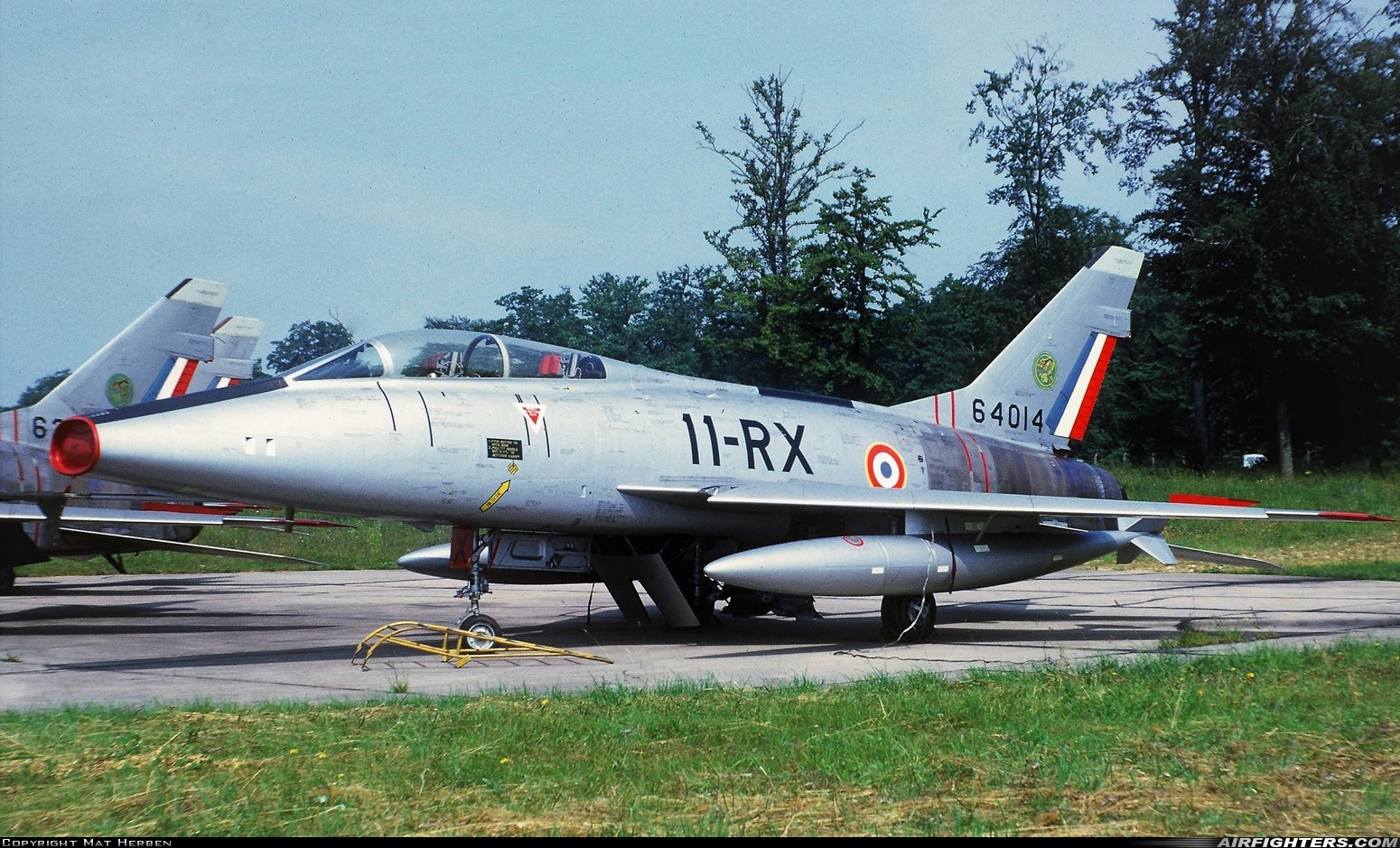 France - Air Force North American F-100F Super Sabre 64014 at Toul - Rosieres (LFSL), France