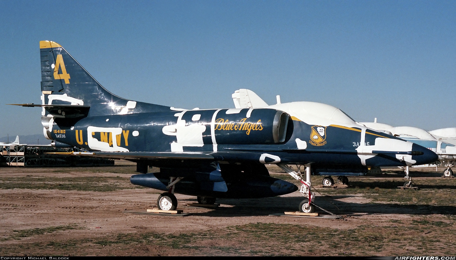 USA - Navy Douglas A-4F Skyhawk 154180 at Tucson - Davis-Monthan AFB (DMA / KDMA), USA