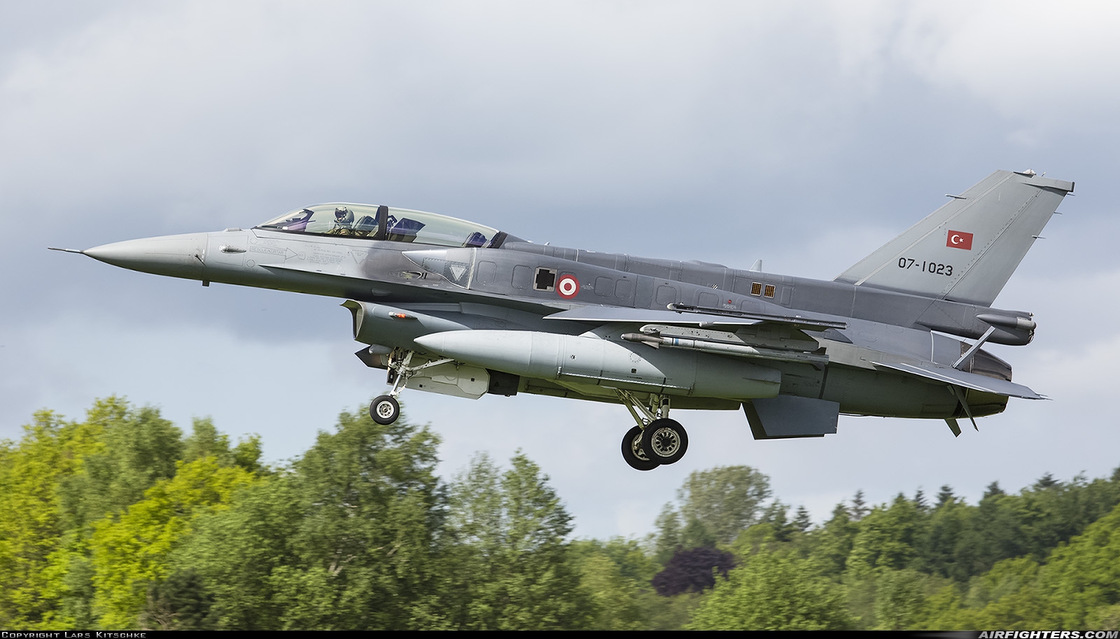 Türkiye - Air Force General Dynamics F-16D Fighting Falcon 07-1023 at Wittmundhafen (Wittmund) (ETNT), Germany