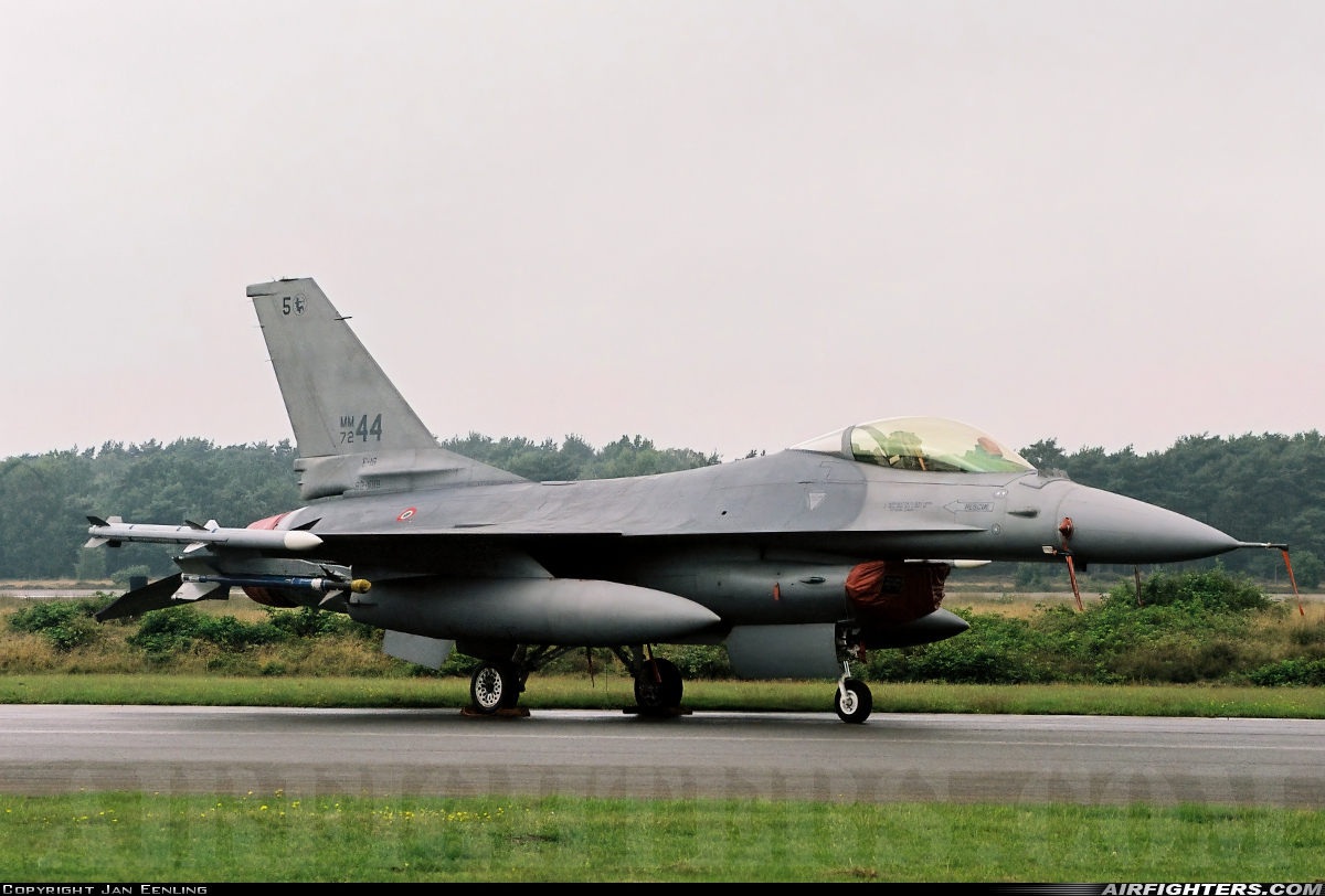 Italy - Air Force General Dynamics F-16A/ADF Fighting Falcon MM7244 at Kleine Brogel (EBBL), Belgium