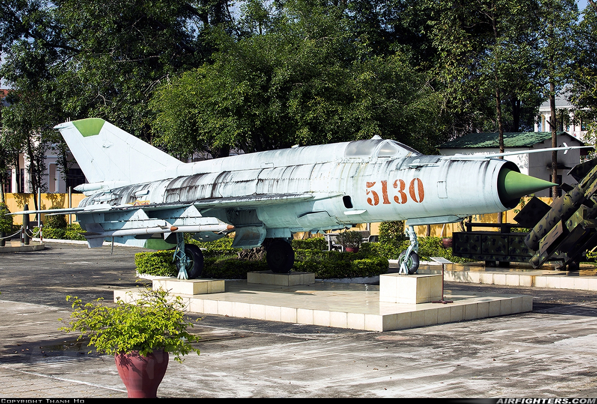 Vietnam - Air Force Mikoyan-Gurevich MiG-21MF 5130 at Off-Airport - Tam Ky, Vietnam