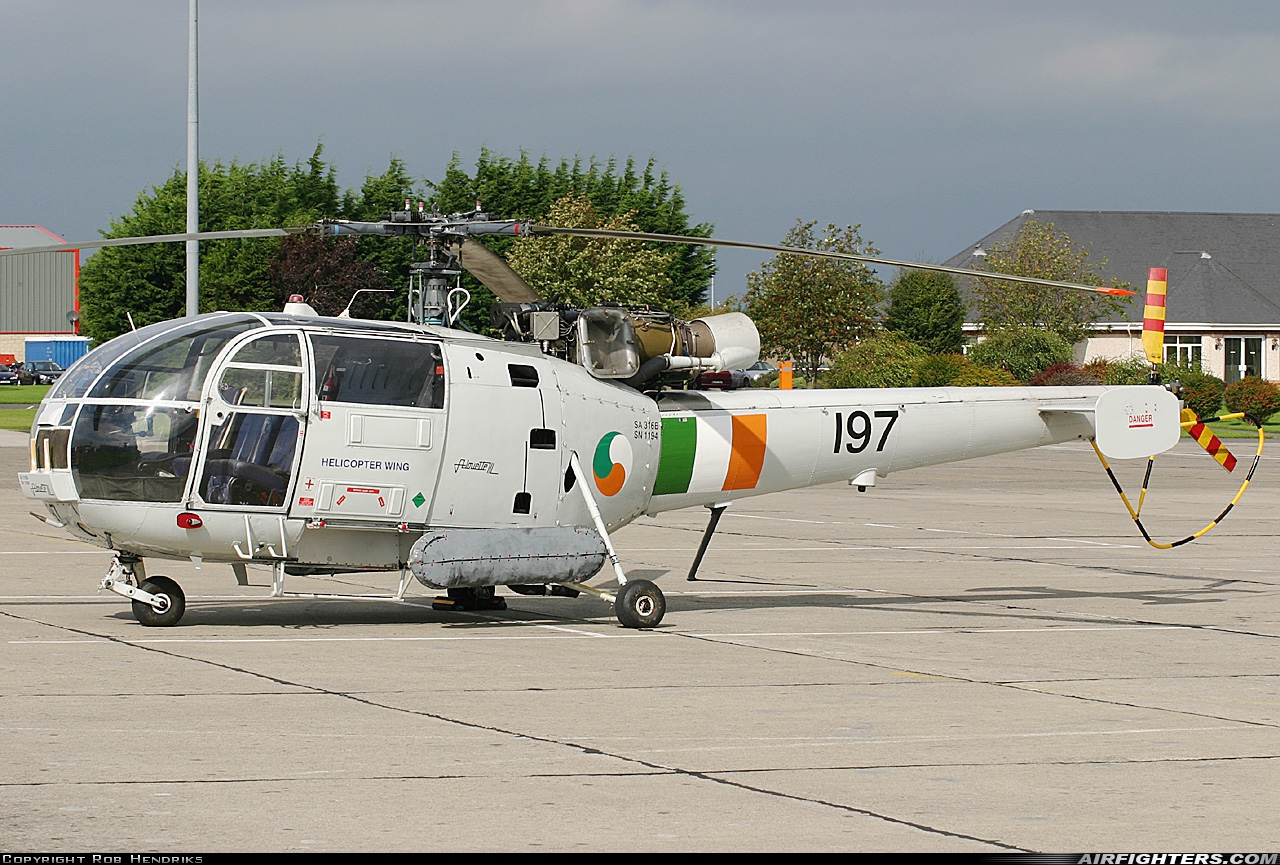 Ireland - Air Force Aerospatiale SA-316B Alouette III 197 at Casement (Baldonnel) (EIME), Ireland