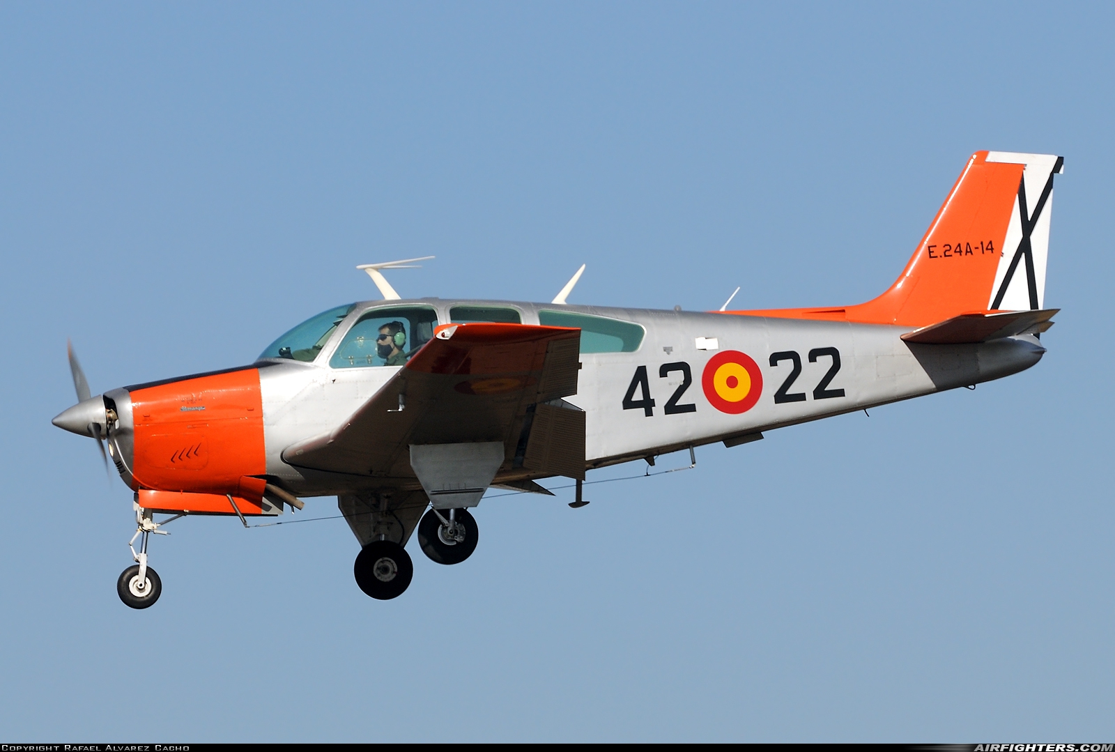 Spain - Air Force Beech E-24A Bonanza (F33C) E.24A-14 at Valladolid (- Villanubla) (VLL / LEVD), Spain