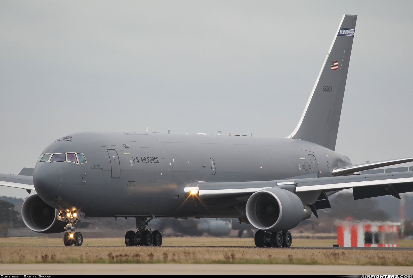 USA - Air Force Boeing KC-46A Pegasus (767-200LRF) 18-46054 at Mildenhall (MHZ / GXH / EGUN), UK