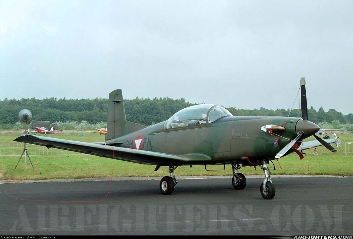 Austria - Air Force Pilatus PC-7 Turbo Trainer 3H-FN at Breda - Gilze-Rijen (GLZ / EHGR), Netherlands