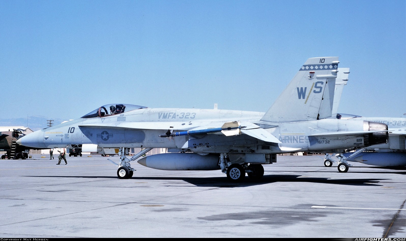 USA - Marines McDonnell Douglas F/A-18A Hornet 161732 at Las Vegas - Nellis AFB (LSV / KLSV), USA