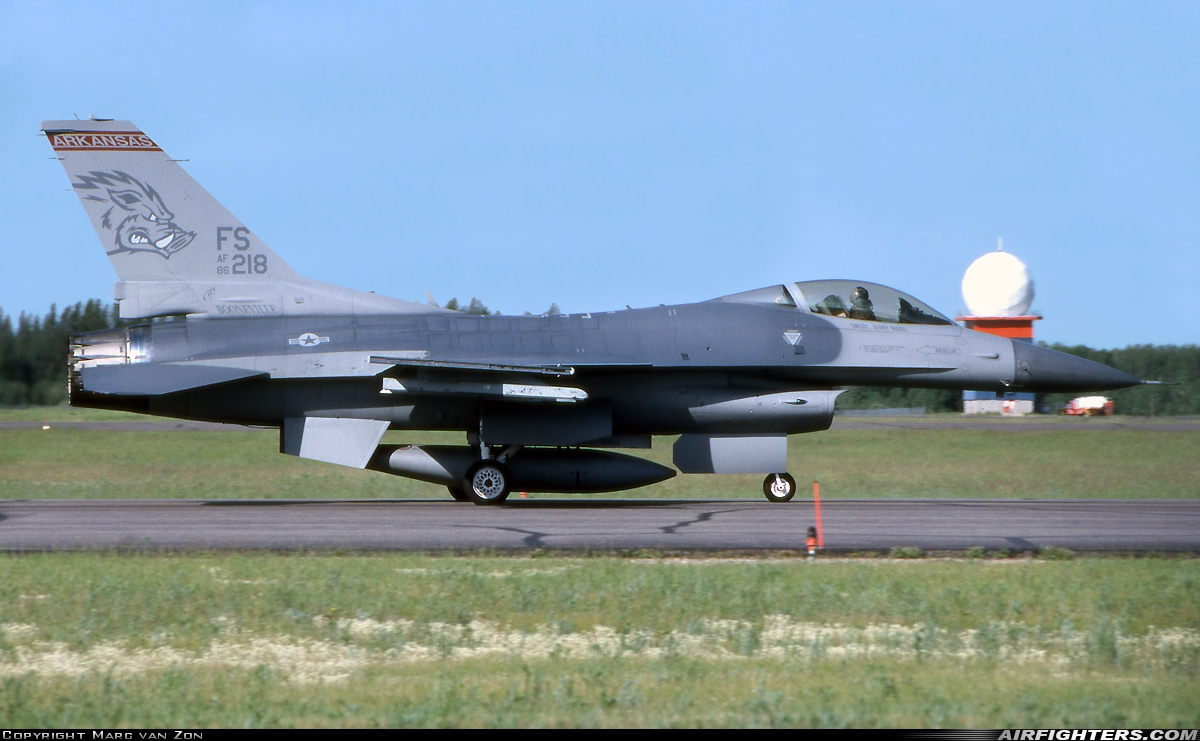 USA - Air Force General Dynamics F-16C Fighting Falcon 86-0218 at Cold Lake - CFB Cold Lake (CYOD), Canada
