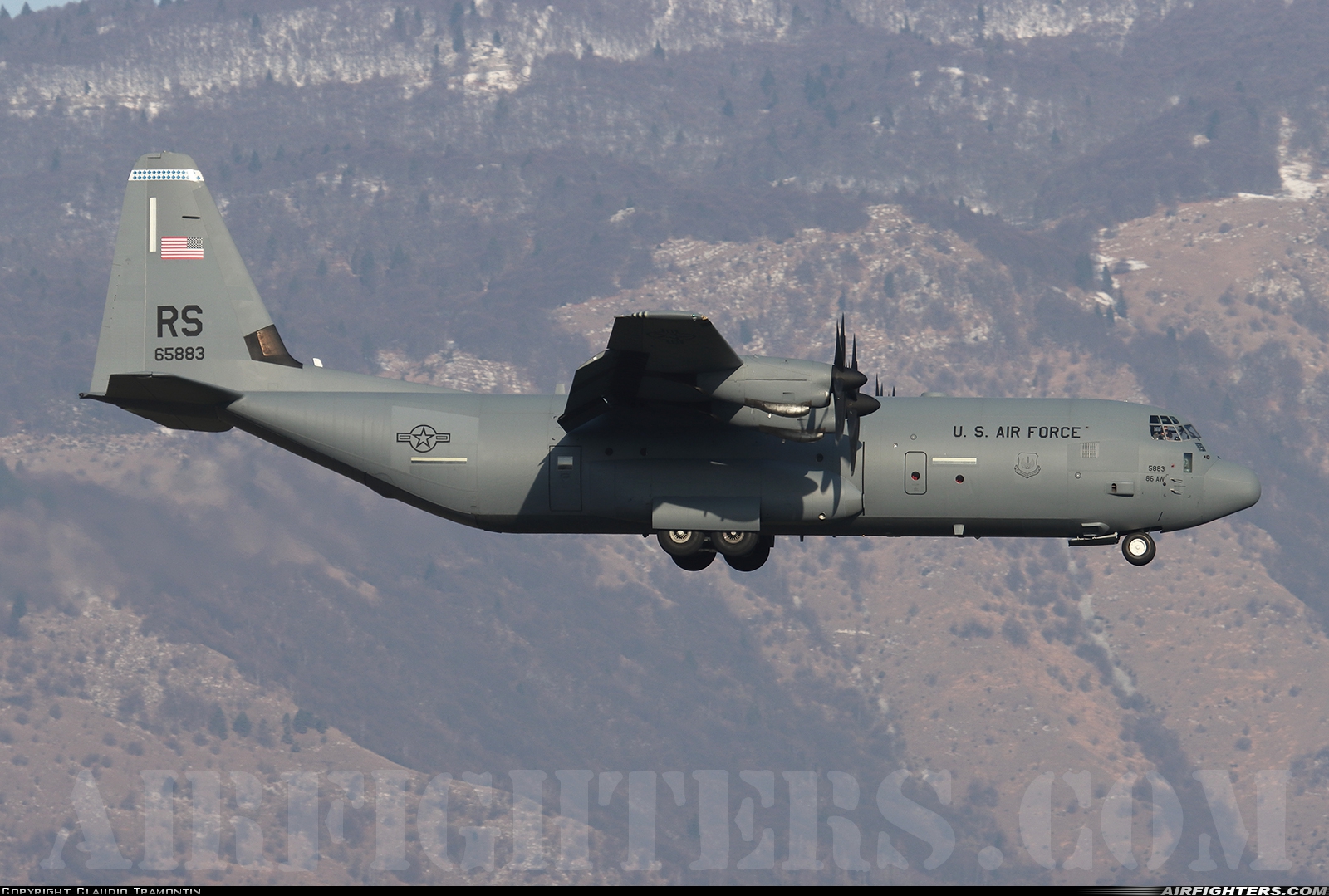 USA - Air Force Lockheed Martin C-130J-30 Hercules (L-382) 16-5883 at Aviano (- Pagliano e Gori) (AVB / LIPA), Italy