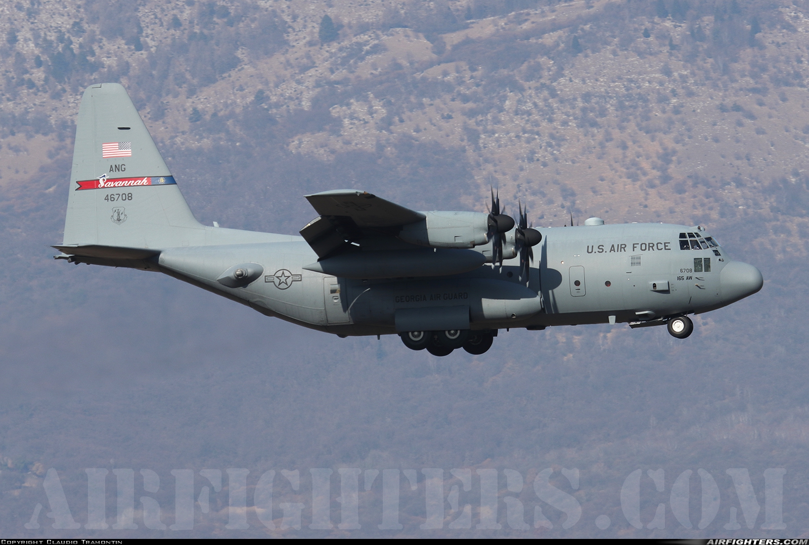 USA - Air Force Lockheed C-130H Hercules (L-382) 94-6708 at Aviano (- Pagliano e Gori) (AVB / LIPA), Italy