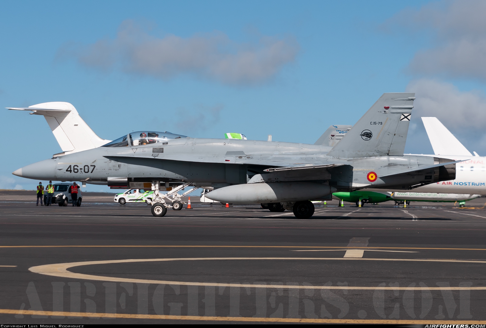 Spain - Air Force McDonnell Douglas F/A-18A+ Hornet C.15-79 at Tenerife Norte - Los Rodeos (TFN / GCXO), Spain