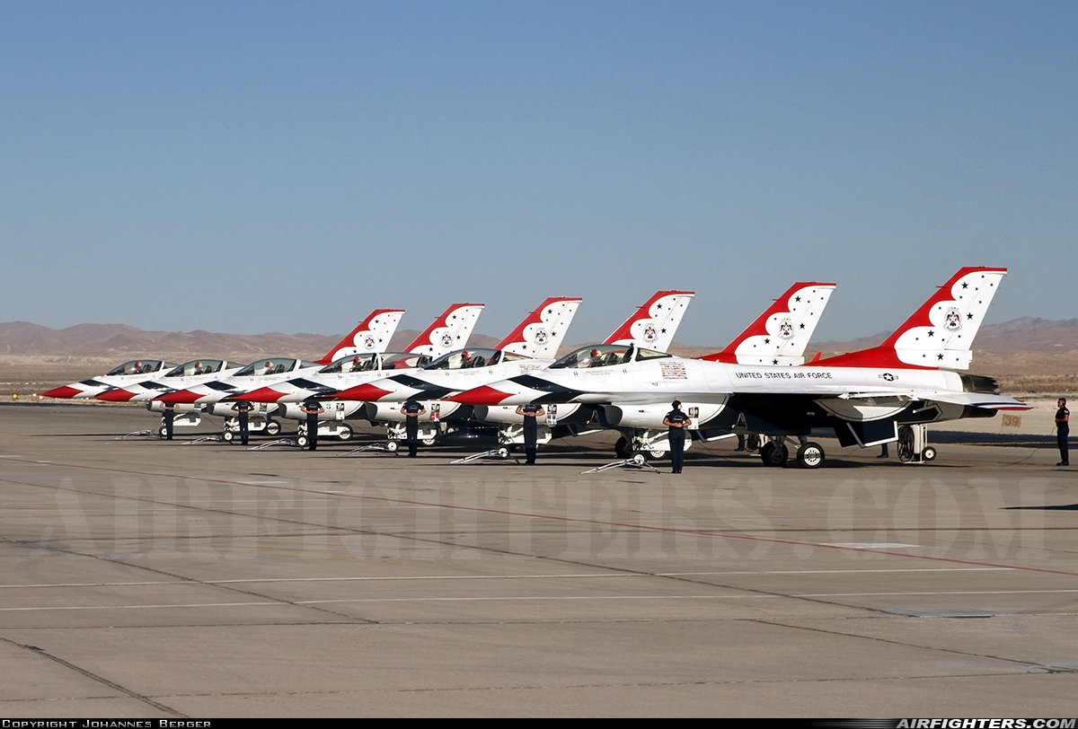 USA - Air Force General Dynamics F-16C Fighting Falcon  at Las Vegas - Nellis AFB (LSV / KLSV), USA